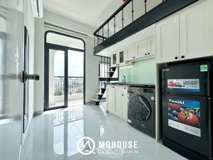 căn hộ dịch vụ ban công, máy giặt riêng, full nội thất mới 100%, nhà mới xây ngay hoà bình, đầm sen