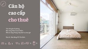1 phòng duy nhất! full nội thất ban công đẹp gần sân bay & etown