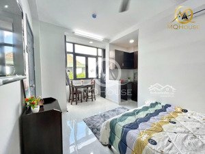 cho thuê căn hộ studio cửa sổ thoáng - full nội thấy gần sân bay tsn có thang máy, bảo vệ 24/7