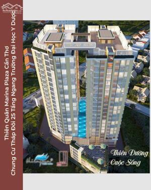 Chung cư tháp đôi 25 tầng ngang Trường đại học Y Dược Cần Thơ