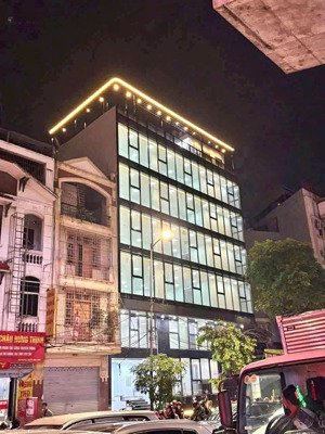 bán toà nhà vp lê văn lương 125m x 8 tầng 1 hầm lô góc siêu đẹp 83 tỷ