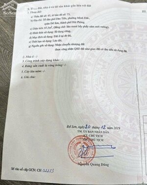 Bán đất Minh Đức - Đồ Sơn - Hải Phòng