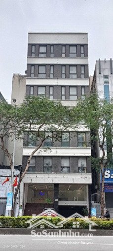 bán nhà mặt phố nguyễn văn huyên, dt 200m2 x 10 tầng, mặt tiền 8m, thuê 400 tr/ th.