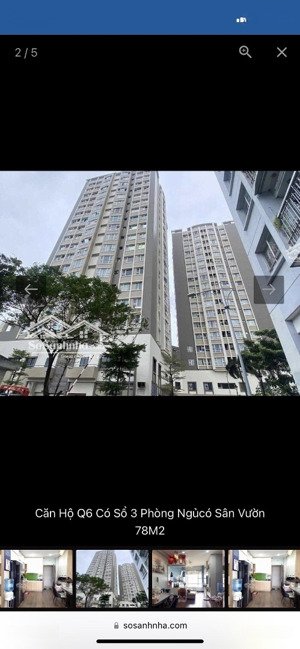 cho thuê cc summer square, 8,2 triệu, 63m2, 2pn, 2wc, tân hòa đông, quận 6, hcm