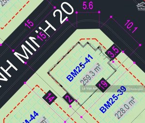 biệt thự song lập góc bm25-4x bình minh compound, mặt tiền 30,7m