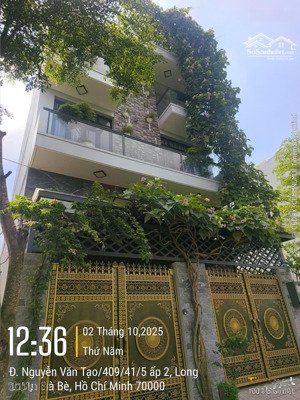 hailongreal: nhà bán 7.3tỷ, dt: 7x14m, 4 tầng, full nội thất, 409/nguyễn văn tạo, gần chợ bà chồi