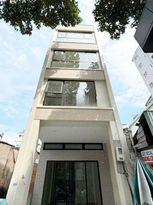 cho thuê nhà mặt tiền có thang máy, khu tân định quận 1 - giá 55 triệu