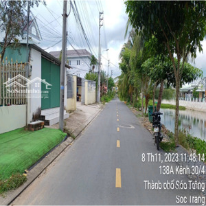 bán đất 866,8 m, ngang 10m, đường kênh 30/4 phường 6, tp sóc trăng