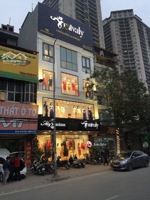 cho thuê nhà mặt phố nguyễn chánh - cầu giấy, dt : 75m2 x 4t, mt : 6m, 55tr/tháng