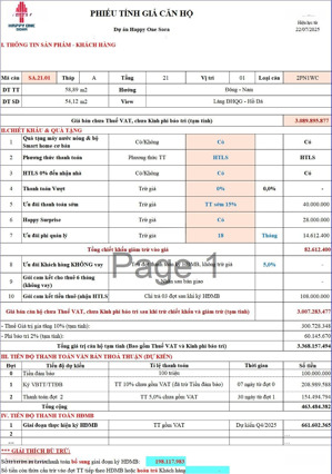 chính chủ cần bán căn hộ 2pn happy one sora linh xuân thủ đức giá hợp đồng và chinh sách đợt 1