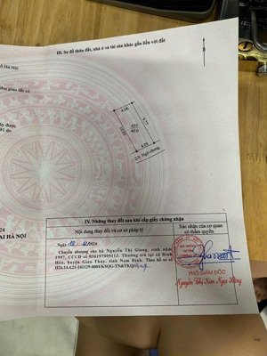 bán đất tại xã thụy hương, 2,25 tỷ, 40m2, mặt tiền 4m, pháp lý đầy đủ