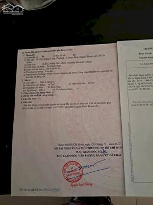 Nhà 4 tầng 3,5x6m 3PN 3WC 30/1 Nơ Trang Long 3.9 tỷ