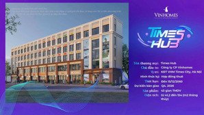 bán shop chân đế time city giá siêu tốt từ chính cđt vinhomes chỉ từ 9tỷ7