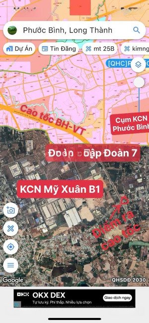 đất mặt tiền tập đoàn 7 ở phước bình, thuận tiện làm kho bãi, shr thổ cư sẵn