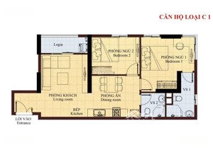 bán căn góc view sông 75m2-2pn-2wc tại c/c era town, tân mỹ, hồ chí minh. giá: 3 tỷ 2