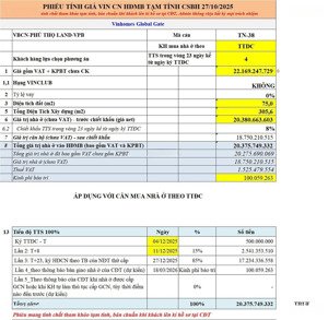 giá rẻ thiên nga tn-38, 75m², dtxd: 305,6m², đường 17m, giá vay; 22.1 tỷ, giá tts; 20.27 tỷ