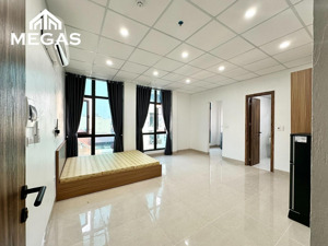 cho thuê căn hộ studio tách bếp siêu rộng thoáng mới tinh 100% nằm ngay công viên hoà bình