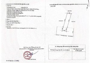 đất chính chủ. bán lô 109m2 mặt đường liên xã tại việt khê (thuỷ nguyên) giá 1 tỷ 050