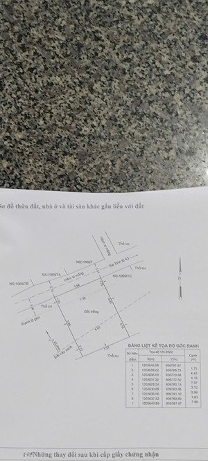 đất tcln (tặng kho xưởng lợp tôn) tại tỉnh lộ 43 bình chiểu thủ đức, 1,65 tỷ, 82,2 m2 đẹp, hẽm xh