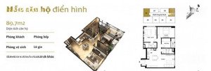 bán căn hộ chung cư 3pn, 2vs, 90m2 tại the terra hào nam, đống đa, hà nội mới 100%