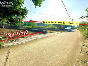 199,5M2 GẦN UBND XÃ HÒA THẠCH, NHỈNH 20TR/M2