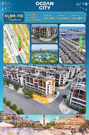 bán căn góc đlbm trục đại lộ 51m tại ocean park 3 gần vành đai 3.5, diện tích 165m²