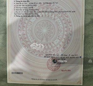 cặp đất mặt tiền đường minh mạng, ngay bãi tắm sơn thuỷ, sát hyatt resort.