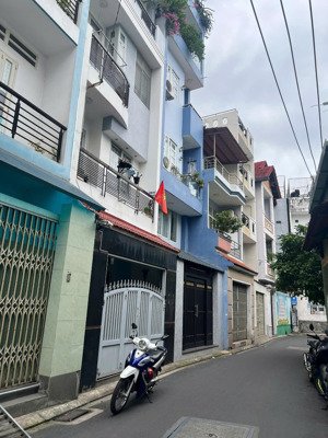 giáp phan đăng lưu, phú nhuận, hxh, 4 tầng, 4pn, 75m2, ko lg, sổ nở hậu 5.3m, 8.55 tỷ