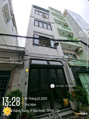 nhà 5 tầng chdv hẻm xe hơi tân định, quận 1 75m², 10 phòng - tài sản đầu tư trung tâm cực hiếm