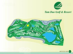 bán lô biệt thự sân golf tam đảo view sân, view hồ