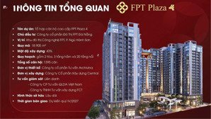 thông tin chính thức mở bán fpt plaza 4 - chỉ từ 2.1 tỷ/ căn - quỹ hàng hót gd1