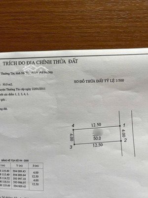 đất vĩnh lộc thư phú 50m2, đường thông, ô tô đỗ cửa