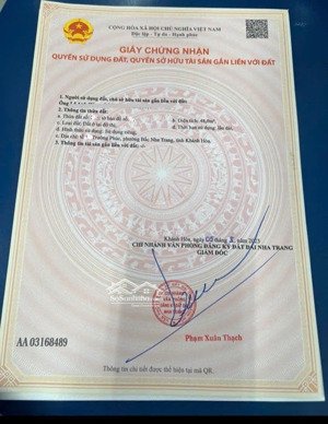 bán đất tặng nhà cấp 4 giá rẻ gần biển hòn chồng chỉ 1,95 tỷ