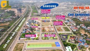 bán đất nền siêu hot sát kcn samsung, 25 triệu/m2, có sổ, ko bắt xây, đầu tư sinh lời cao