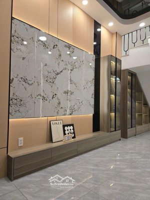 nhà mới 100% 4 tầng hẻm 4m xe hơi nhỏ âu dương lân, p. chánh hưng q8