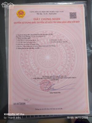 Bán đất Minh Tân - Kiến Thụy - Hải Phòng