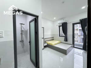 khai trương cho thuê căn hộ studio - ban công và cửa sổ - full nội thất mới keng 100%