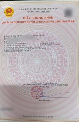 Bán đất Minh Tân - Kiến Thụy - Hải Phòng