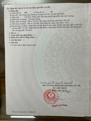 Đất Trung Lập Thượng Mặt tiền tỉnh lộ 2 xã trung lập thượng củ chi.