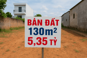 BÁN ĐẤT THỔ CƯ 100% – DIỆN TÍCH 130M² – HẺM 4M Ô TÔ – GIÁ SIÊU TỐT CHỈ 5,35 TỶ