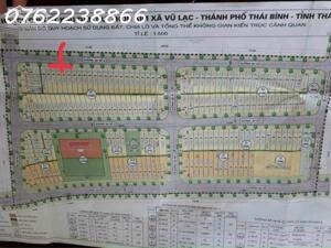 Bán đất TĐC Vũ Lạc, Thái Bình, DT 78,9 m2, giá bán 1 tỷ 810tr