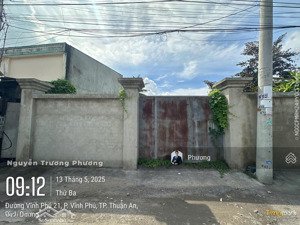 227m2(8,3x27,3) mặt tiền vĩnh phú 21 đối diện resort phương nam, cách ql13 200m, đường nhựa kdbb