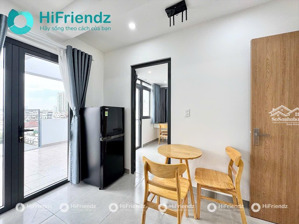 cho thuê chdv 1pn mới xây view đẹp - ngay bến xe miền đông, full nội thất máy giặt riêng