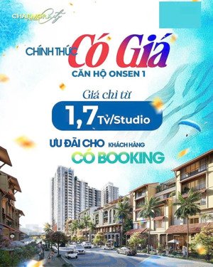 chỉ 1.7 tỷ sở hữu ngay căn hộ toà the onsen, vị trí ngay trung tâm tp nha trang, sổ đỏ lâu dài