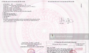 bán lỗ lô đất trong khu dự án cống bà bông, 76m2, thổ cư. ngan hàng cho vay 800tr