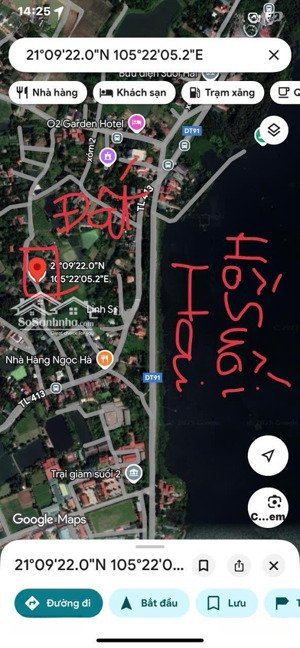 đất nền suối hai ba vì - hà nội