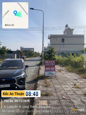 bán lô 92.5m2 gần trường học đinh tiên hoàng, đường n7 hướng bắc kdc an thuận gần sb long thành