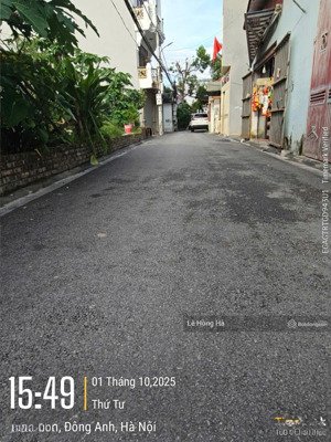 bán đất 54.2m² phúc thọ, mai lâm ngõ 2.3m, gần trục chính, 700m cầu đông trù. giá 92 tr/m² tl