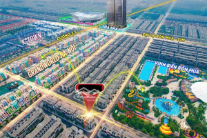 shophouse áp góc 2 mặt tiền,đường lớn,view trước nhà là công viên nước và khu giải trí grand world