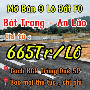 bán đất 68m2, 665 triệu ở đường 301, xã bát trang, an lão, hải phòng